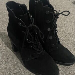 Clarks Black Lace-Up Boots
